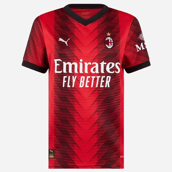 Tailandia Camiseta AC Milan Replica Primera Ropa Mujer 2023/24